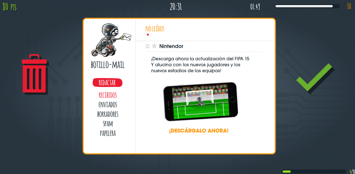 Imagen juego cyberscouts limpiabuzones